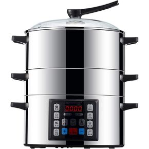Electric Steamer Multi-Functional Household Large-Capacity Steamer Multi-Layer Commercial Kitchen Steamer in Kuwait
