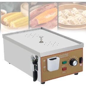 Electric Steamer with Dry Burning Alarm,Commercial Electric Dim Sum Steamer,Large Cooking Area, Independent Water Supply Systemss,for Home Cookware Recipes 2Holes in Kuwait