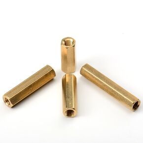 Hex Brass Standoff Spacer Pillar, M2 .5 M3 M4 M5 Pillar Mount Hexagon Thread Motherboard Spacer Bolt Screw Long Nut(10mm (30pcs),M3) in Saudi Arabia