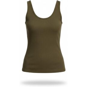 ayaecofashion Women's Organic Pima Cotton Tank Top | Green/L in Kuwait