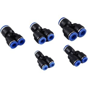 PY Pneumatic Connector Blue Cap Tee PY6 Air Pipe Quick Plugs PY4/8/10/12/14 /16 1Pcs(PY6) in Kuwait