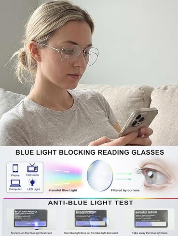 Bifocal Aviator Reading Glasses for Women Men Blue Light Blocking Readers Classic Double Bridge in Saudi Arabia