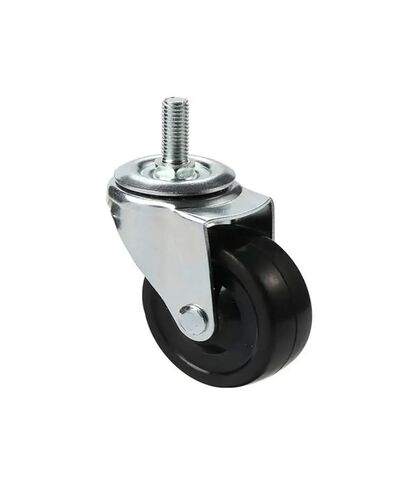 [عبوة من 4] عجلات مقاس 2.5 بوصة M8/M10/M12 مسامير منزلقة مقاومة للاهتراء، عجلات مطاطية عالمية للأثاث/الخزانة (M12-15 مم) in Kuwait