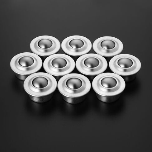 4 قطع من Yardwe 1.8 بوصة عجلات دوارة من الفولاذ الكربوني لمحمل كروي لنقل الأثاث وقاعدة عالمية للتعامل مع المواد الصناعية in Kuwait