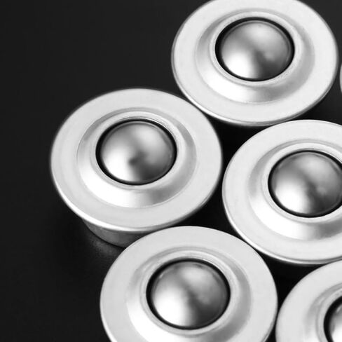 4 قطع من Yardwe 1.8 بوصة عجلات دوارة من الفولاذ الكربوني لمحمل كروي لنقل الأثاث وقاعدة عالمية للتعامل مع المواد الصناعية in Kuwait