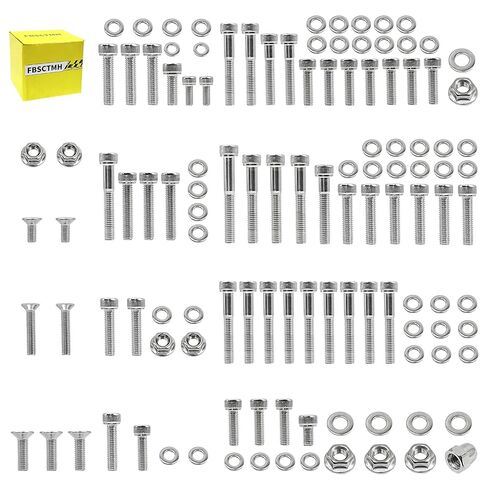 304 Stainless Steel Engine Bolt Kit Compatible with Honda Trail 90 CT90 1966-1979（119Pcs） in Saudi Arabia