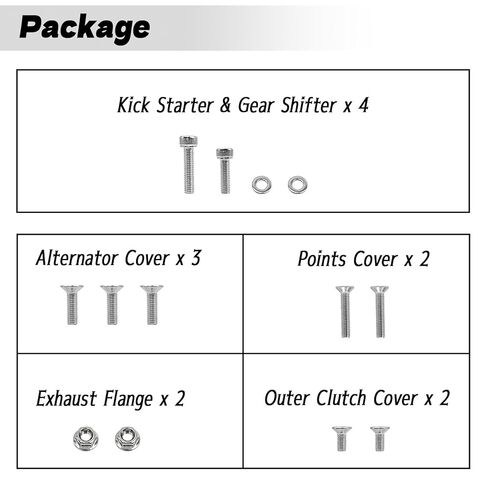 304 Stainless Steel Engine Bolt Kit Compatible with Honda Trail 90 CT90 1966-1979（119Pcs） in Saudi Arabia
