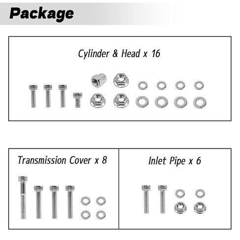 304 Stainless Steel Engine Bolt Kit Compatible with Honda Trail 90 CT90 1966-1979（119Pcs） in Saudi Arabia