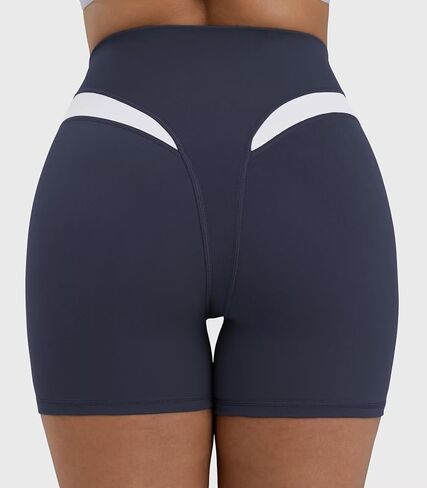 Sunzel Colorblock Biker Shorts Women High Waist Tummy Control – Buttery Soft Squat Proof No Front Seam Workout Spandex Shorts in Saudi Arabia