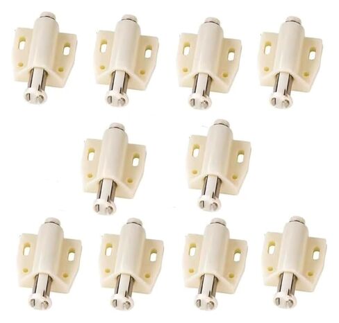 Magnetic Door Catches, Push Opener Catch,10 Pack Touch Open Latch Drawer Spring Loaded Closure(Beige,Small) in Saudi Arabia