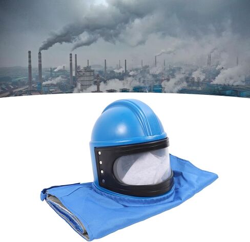 خوذة السفع الرملي، كشط ABS مع إمداد الهواء وبدلة بدون أكمام، لرش قطع طلاء السفع الرملي in Kuwait