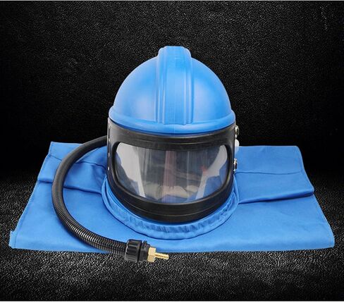 خوذة السفع الرملي، كشط ABS مع إمداد الهواء وبدلة بدون أكمام، لرش قطع طلاء السفع الرملي in Kuwait