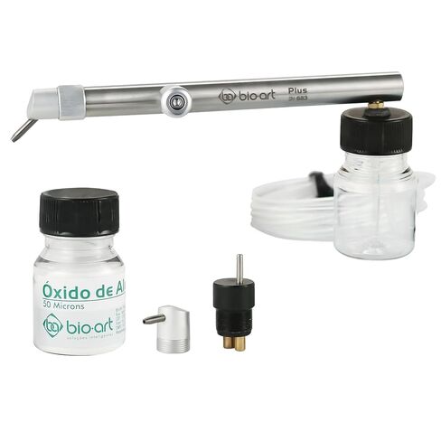 BA BIO.Art Dental Sandblaster, Interchangeable Sand Nozzles with 90° and 138°, Midwest Connector, Stainless-Steel Body, Sold by JMU in Saudi Arabia