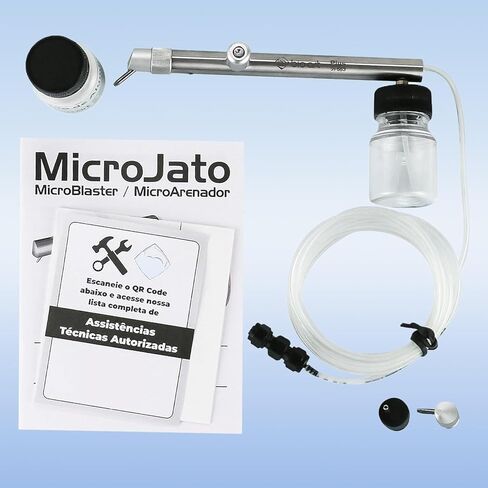 BA BIO.Art Dental Sandblaster, Interchangeable Sand Nozzles with 90° and 138°, Midwest Connector, Stainless-Steel Body, Sold by JMU in Saudi Arabia