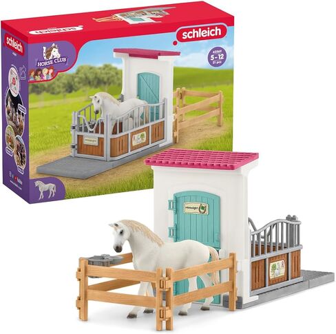 Schleich Horse Club - 15 PC Tournament Training Set with Poseable Lisa Figurine, 2 Horse Figures and Riding Accessories - Realistic Horses for Girls and Boys - Animal Figures for Kids Ages 5+ | 42776 in Kuwait