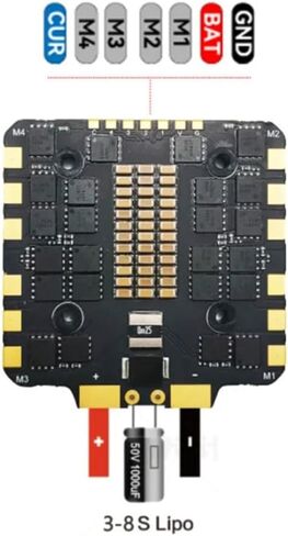 F722 المكدس F7 وحدة التحكم في الطيران BLHELI_S 80A 4in1 ESC 30.5X30.5mm 3-6S ل RC FPV 13 بوصة 15 بوصة حرة طائرات بدون طيار أجزاء in Kuwait