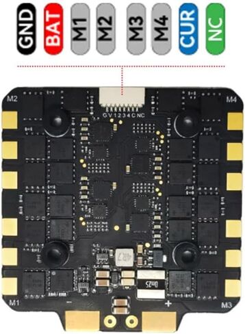 F722 المكدس F7 وحدة التحكم في الطيران BLHELI_S 80A 4in1 ESC 30.5X30.5mm 3-6S ل RC FPV 13 بوصة 15 بوصة حرة طائرات بدون طيار أجزاء in Kuwait