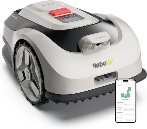 Raccoon 2 SE Robotic Lawnmower for 0.15 Acre, Wire Free Robot Mower with AI Obstacle Avoidance, APP-Free One-Button Operation, 1.18"-3.15" Adjustable Height, Low Noise, Ideal for Small Lawns in Saudi Arabia