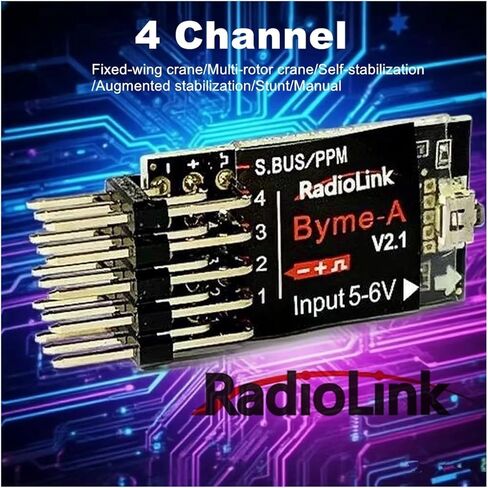 طائرة Radiolink Byme-A 4CH متوافقة مع طائرة ثلاثية الأبعاد A560 ثابتة الجناح F3P رباعية القنوات لتدريب الطائرة بدون طيار نموذج طائرة تثبيت in Kuwait