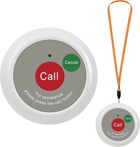 Wireless Call Light System for Elderly - Call Bell System with 30 Hospice Call Buttons, 1000ft, Patient Alert Button with 1 Display Receiver for Healthcare Providers,Home Health Care,Nurses Station in Kuwait