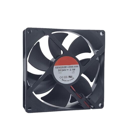 EE92252B1-0000-A99 DC 24V 2.1W 92x92x25mm مروحة تبريد الخادم ذات السلكين (قابس 2 سلك A1) in Kuwait