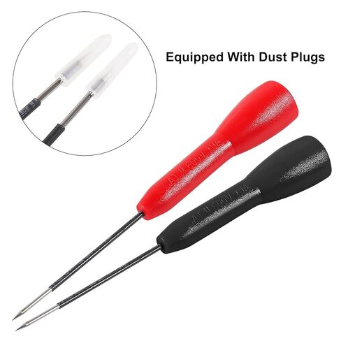 4 Pcs 2mm Stainless Steel Wire Piercing Needles 600V/10A Non-Destructive Test Probes for Fluke Multimeter Leads, Extra Thin Electrical Testing Probes in Saudi Arabia