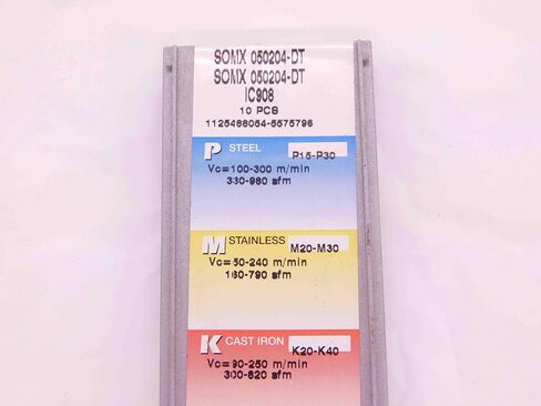 14 قطعة ISCAR SOMX 050204-DT IC908 TiAIN إدراجات مثقاب كربيد مطلية - EA1286BL5 in Saudi Arabia
