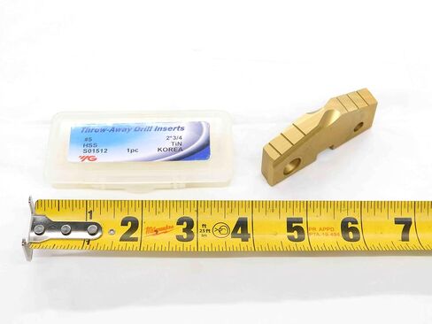 1 قطعة جديد YG1 2 3/4 سلسلة #5 S01512 M4 القصدير المغلفة HSS المجرف الحفر إدراج 2.75-DCT-DM2550 in Saudi Arabia