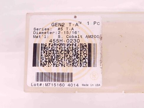 1pc New AMEC Series 5 455H-0230 AM200 Cobalt Spade Drill Insert 2 15/16 Dia. - EA1070BL5 in Saudi Arabia
