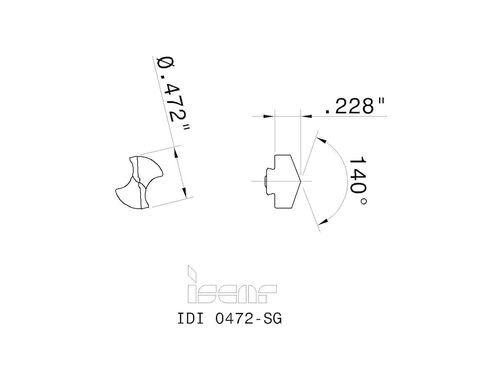 1 قطعة جديد IDI 0472-SG IC908 TiAlN المغلفة كربيد استبدال الحفر تلميح إدراج-EA1191BL5 in Saudi Arabia