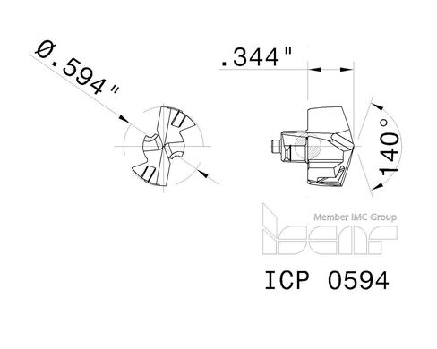 1 قطعة جديد ISCAR ICP 0594 IC908 كربيد استبدال الحفر تلميح إدراج. 594 O.D. - EA0321CT4 in Saudi Arabia