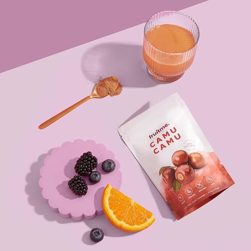 Raw Certified Organic Camu Camu Powder Freeze-Dried 100g - Vitamin C Rich Superfood - Highest Vitamin C Superfruit - A Natural Peruvian Berry by FruitMe … in Saudi Arabia