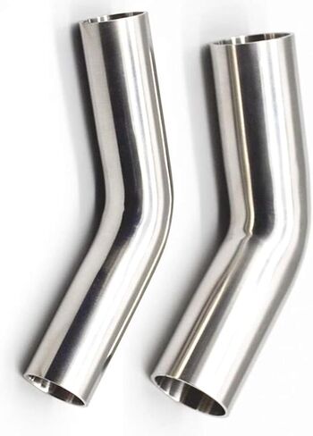 1 قطعة القطر الخارجي 12.7/16/19/25/32/38/45/51/57/76/89/102 مللي متر 304 الفولاذ المقاوم للصدأ 45 درجة الكوع إطالة وصلة أنابيب اللحام (63x2 مللي متر) in Kuwait