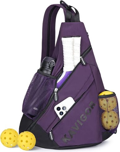 KAVIGOR 2025 Pickleball Sling Bag, Convertible Ultra-Light Backpack with Skin-Soft Fabric & Wet/Dry Pocket, Fits 4 Paddles + Gear in Saudi Arabia