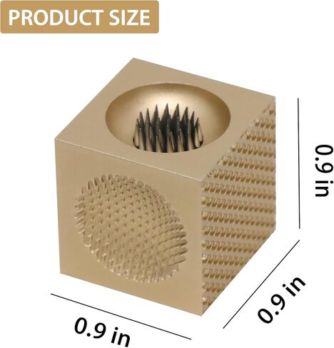 LeFeng 3-in-1 Cubic Billiard Cue Tip Repair Tool - Premium Alloy Shaper, Scuffer, Aerator - Durable, Portable Design for Quick Cue Maintenance - Perfect Pool Cue Accessory Gift(Golden) in Kuwait