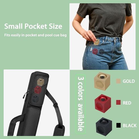 LeFeng 3-in-1 Cubic Billiard Cue Tip Repair Tool - Premium Alloy Shaper, Scuffer, Aerator - Durable, Portable Design for Quick Cue Maintenance - Perfect Pool Cue Accessory Gift(Golden) in Kuwait