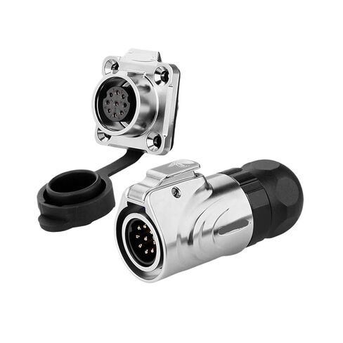 LP16 9-pin الطيران والمقبس دبوس معدني مستدير دبوس إشارة الطاقة موصل صناعي (مقعد أنثى شفة) in Kuwait