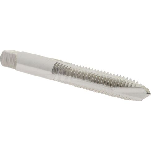 Hertel Spiral Point Tap, 3/8-16 UNC, 3 Flutes, HSS, Bright Finish, Plug Chamfer, Right Hand Thread, 2-15/16" OAL, H11 in Saudi Arabia