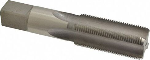 Hertel Straight Flute Tap, M30x2 Metric Fine, 4 Flute, Bottoming Chamfer, High-Speed Steel, Bright/Uncoated Finish, 2-9/16" Thread Length, 5-7/16" OAL in Saudi Arabia