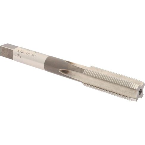 Hertel Extension Tap, 3/4-16 UNF, 4 Flutes, High Speed Steel, Bright Finish, Hand, Plug Chamfer, 6" OAL, 3B Class of Fit in Saudi Arabia