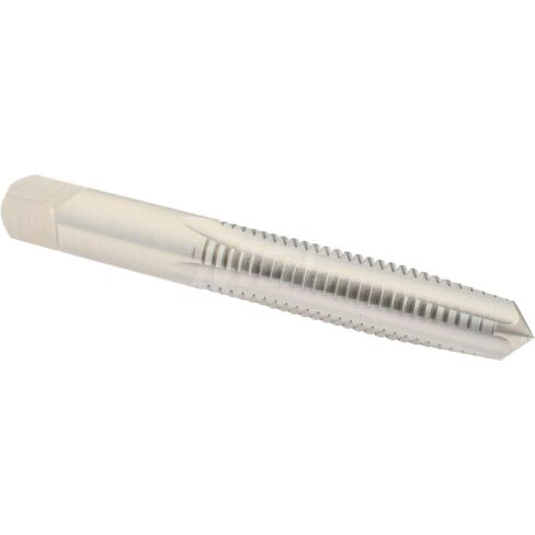 Hertel Straight Flute Tap, 3/8-16 UNC, 4 Flute, Taper Chamfer, 3B Class of Fit, High-Speed Steel, Bright/Uncoated Finish, 2-15/16" OAL, Right Hand in Saudi Arabia