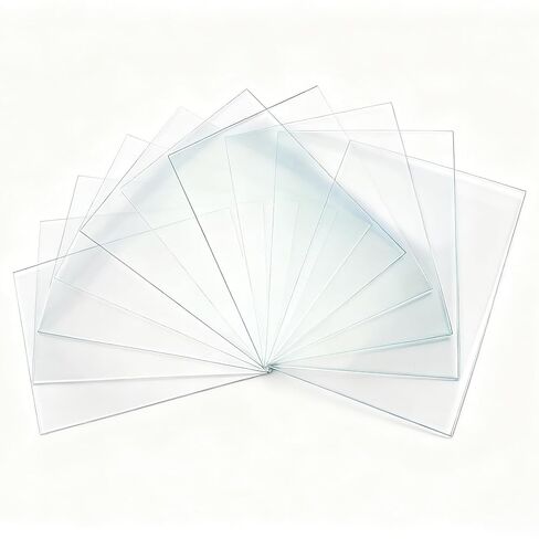 Clear PET Rigid Plastic Sheets, 0.5mm, high Clarity & Impact Resistant. for Model Making, Display Cases, DIY Crafts, Packaging. 12 Sizes from 4x6 to 24x36 inches. (10, 8in×8in-0.5mm Thick) in Saudi Arabia