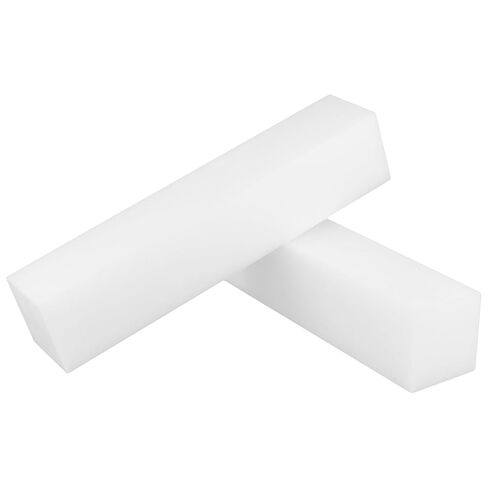 قطعتان من المكعبات البلاستيكية الصلبة، 2.36 × 2.36 × 11.8 بوصة، مكعبة بلاستيكية بيضاء مستطيلة لتحسين أرضية المنزل، والتصنيع الآلي، والمشروعات اليدوية in Kuwait