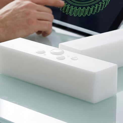 قطعتان من المكعبات البلاستيكية الصلبة، 2.36 × 2.36 × 11.8 بوصة، مكعبة بلاستيكية بيضاء مستطيلة لتحسين أرضية المنزل، والتصنيع الآلي، والمشروعات اليدوية in Kuwait