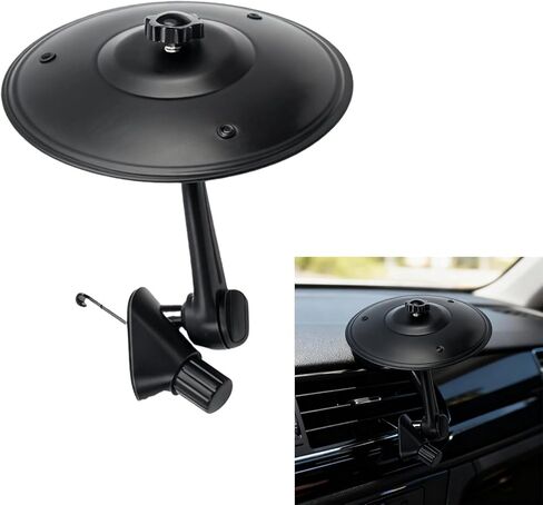 Car Cymbal Air Vent, Mini Car Crash Cymbals, Drum Cymbal For Music Lovers for Enhance Driving Pleasure, for Most Vehicles, 360° Rotation (Black) in Saudi Arabia