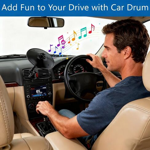 Car Cymbal Air Vent, Mini Car Crash Cymbals, Drum Cymbal For Music Lovers for Enhance Driving Pleasure, for Most Vehicles, 360° Rotation (Black) in Saudi Arabia