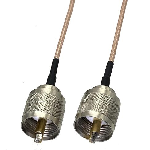 RG316 RG58 RG142 RG400 UHF PL259 to PL259 RF Coaxial Converter Connector Pigtail Jumper Cable Straight 6inch~20M(2FT (60CM)) in Kuwait