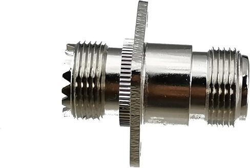 1pcs Connector Adapter UHF SO239 Female Jack to N Female Jack 4 Holes Flange RF Coaxial Converter 50ohm Wire Terminal in Kuwait
