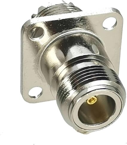 1pcs Connector Adapter UHF SO239 Female Jack to N Female Jack 4 Holes Flange RF Coaxial Converter 50ohm Wire Terminal in Kuwait