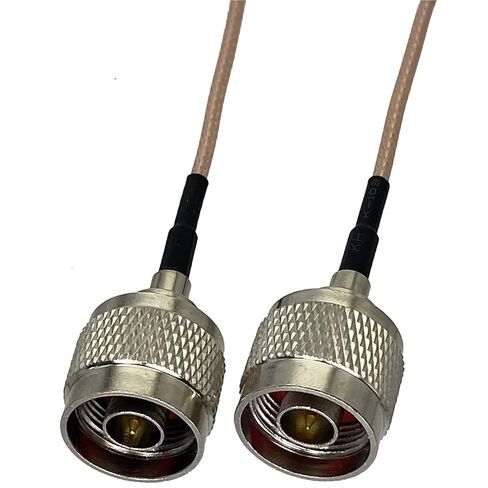 RG316 RG58 RG142 RG400 N Male to N Male Plug RF Coaxial Converter Connector Pigtail Jumper Cable Straight 6inch~20M(RG316 N M to N M,20inch (50CM)) in Kuwait